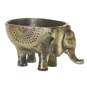 Elegante elefante de ouro antigo, venda por atacado, melhor preço, decorativo, vasos de flores, plantador para venda