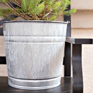 Jardinera galvanizada Whitewash para uso doméstico y en el jardín - Product Image 1