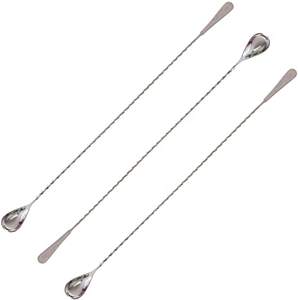 Cuillère en acier de haute qualité pour restaurant et bar mélange de cocktails cuillère en acier inoxydable long manche au meilleur prix - Product Image 1