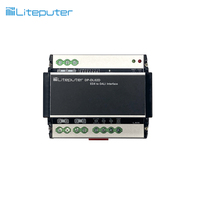 Convertisseur Liteputer 2CH DMX512/EDX vers DALI avec entrée AC 100-240V, garantie 1 an, interrupteur manuel, 108x90x62mm, 160g, fabriqué à Taïwan