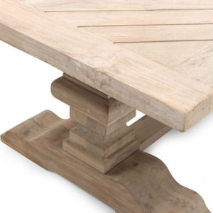 Mesa de comedor de madera de granja de madera rústica para madera maciza y muebles de comedor minimalistas para el hogar, sólido antiguo 1 pieza - Product Image 4