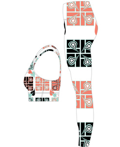 Ensemble de leggings de fitness grande taille avec logo personnalisé pour femmes équipement de yoga 2 pièces en nylon et élasthanne sublimé pour vêtements de sport - Product Image 6