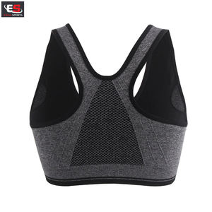 Soutien-gorge pour dames avec fermeture à glissière Soutien-gorge de sport sans armature pour femmes sans couture et rembourré, parfait pour la course et les entraînements de yoga - Product Image 5