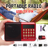 Récepteurs radio puissants EL-7392UAR argentés AM/FM/MW/SW avec lecteur MP3 /TF/USB