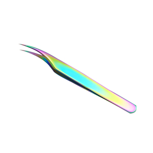 Pince à épiler pour les cils, outils de bricolage, personnalisés, en acier inoxydable, avec peigne, pour Extension de cils, vente en gros, meilleure vente - Product Image 1