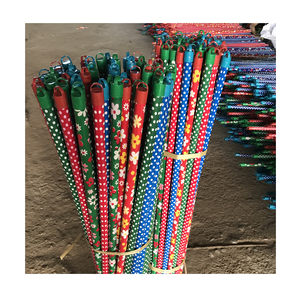 Mango de escoba de madera de eucalipto, palos de escoba, mango recubierto de pvc, gran oferta - Product Image 1