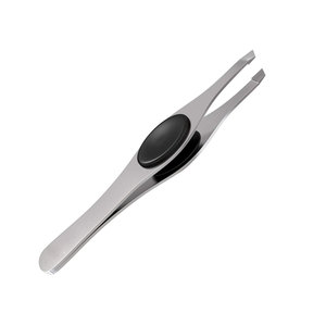 Stainless Steel Material and Eyebrow Use Slanted Tip Tweezers - Product Image 4