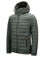 Blouson Bomber Homme Hiver Épais Grande Taille Personnalisé avec Logo, en Toile Décontractée, Fermeture Éclair, Imperméable, Respirant, Écologique, à Capuche, 100% Coton
