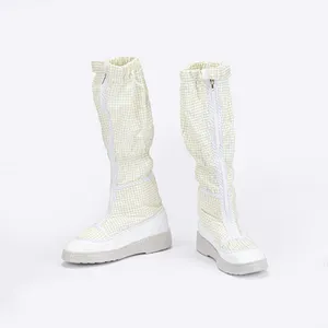 Quality Vietnamese anti-static long boots, ESD long boots PU, PVC sole shoes, OEM