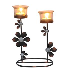 Bougeoir en bois pour décoration de salon dernière arrivée fabricant de bougeoirs en métal en Inde exportateur de gros - Product Image 1