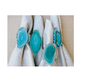 Porte-serviettes en résine blanche, 1 pièce, support et Design, forme hexagonale, avec meilleure couleur pour accessoires en tissu - Product Image 2