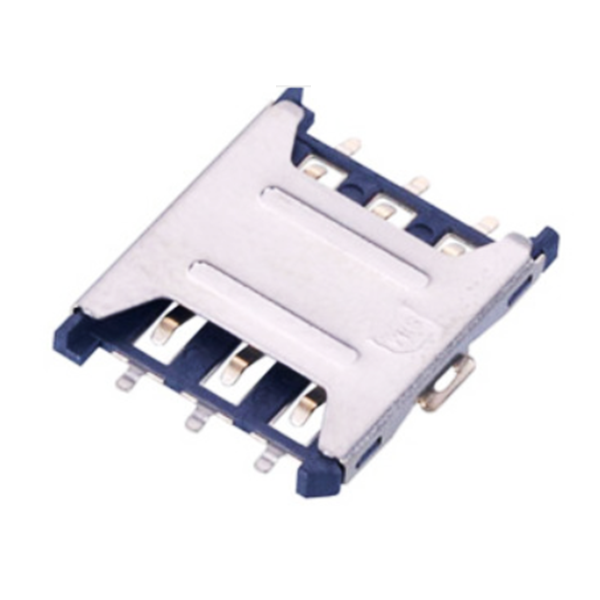 ETEILY Hot Sale Durable NANO SIM Card Connector 6 Pin Push Pull Type Metal Body CT for Phone, Pc and Tablet Applications