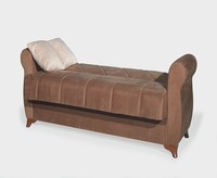 Juego de Sofá Cama Moderno Jasmine Azul Oscuro de Tres Plazas Seccional con Diseño Europeo Elegante y Patas de Plástico a Precio Económico