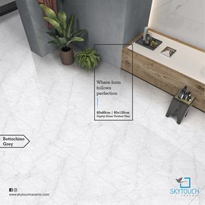 Baldosa de Porcelana de Gran Formato, Color Blanco, para Piso, Tamaño Grande 800x1800mm, Diseño de Mármol Calacatta, Aspecto Interior, Baldosa Más Grande - Product Image 3