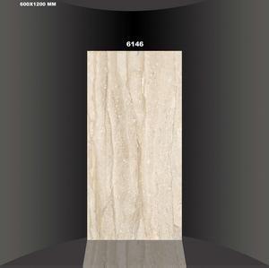 60x120cm กระเบื้องปูพื้นเซรามิกสีขาวแบบอินเดียดีไซน์แบบเต็มตัวเคลือบเงา - Product Image 4