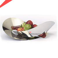 Bol de fruits en métal personnalisé à la main, pour dessus de table, 4 pièces