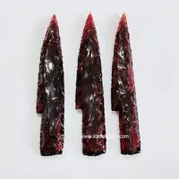 Commercio all'ingrosso agata naturale agata rossa punta di freccia in vetro 5 pollici agata punta di freccia punta di freccia punte di freccia diaspro