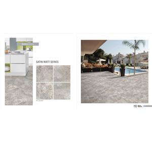 Carrelage de sol design en marbre de porcelaine polie émaillée de couleur blanche 40x40cm - Product Image 1