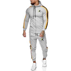 ชุดกีฬาผ้าคอตตอนสำหรับผู้ชาย,ทำจากผ้าคอตตอนร่มชูชีพ - Product Image 2