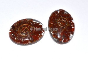 Cabujones Ovalados de Ágata de Ojo de Tigre con Tacto Real para Decoración del Hogar y Regalo - Product Image 3