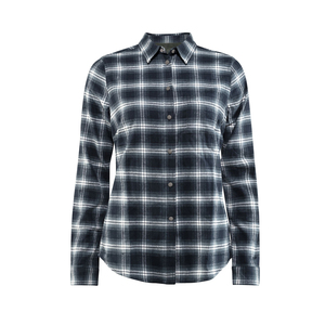 เสื้อเชิ้ตผ้าสักหลาดลำลองสำหรับผู้หญิงเสื้อลายตารางสีเทาสีดำพร้อมกระดุมปักลายทแยงฤดูร้อนสำหรับนักปั่นจักรยาน - Product Image 2