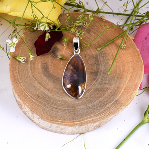 Piedra preciosa de cacoxenita Natural genuina colgante de cacoxenita auténtica Plata de Ley 925 colgante de cacoxenita rara regalo de calidad - Product Image 3