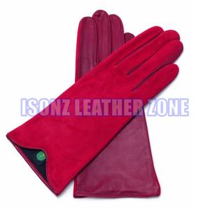 Gants d'hiver chauds doublés pour hommes, compatibles écran tactile et détection magnétique, longueur poignet, en peau de mouton/cerf - Product Image 1