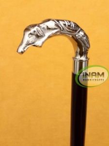 Best Quality Handmade Wooden <b>Walking</b> <b>Stick</b> with Brass Round Animal Handle / Wooden <b>Walking</b> Canes with Brass Round Animal Handle - Product Image 2