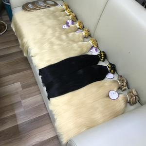 หนาปลายคู่วาด1กรัม/สาระ24นิ้วปลายแบนผม Remy 100% นามสกุลผมมนุษย์ - Product Image 3