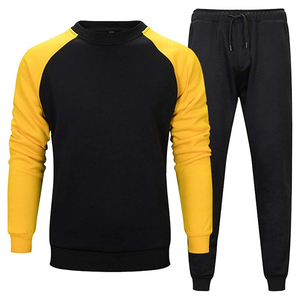 Chándal de poliéster de retazos de alta calidad para hombre, ropa deportiva de bloque de Color a la moda para gimnasio, talla XL - Product Image 4