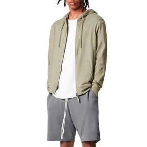 OEM Fabrication Professionnelle Gym Fitness Vêtements 100% Coton Pull à Capuche Pas Cher Polaire Doux Uni pour l'Hiver Motif Solide - Product Image 1