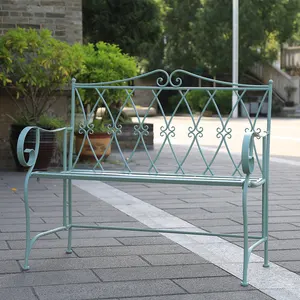 Honhill — banc de jardin pliable en fer forgé, accessoire d'extérieur pour Patio, Style français, nouveau Design, - Product Image 1