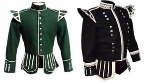 Uniforme de banda de pipes, chaqueta doble para piperos escoceses, 100% algodón, antiestática, transpirable, unisex, formal - Product Image 3