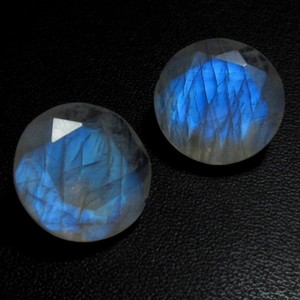Haute qualité 13mm brillant naturel arc-en-ciel pierre de lune en gros prix usine pierre précieuse avec certificat IGI - Product Image 1
