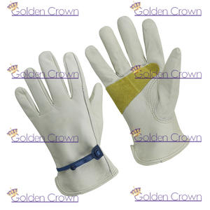 Heavy Duty Full Grain Premium Cow Leather Work Gloves - Product Image 6