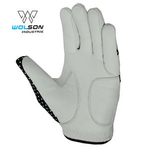 Guante de golf personalizado de alta calidad Mano izquierda Mano derecha Guantes de golf antideslizantes transpirables suaves Guantes de golf de cuero y sintético Unisex. - Product Image 6