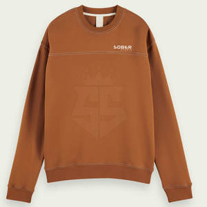 Sweat-shirts d'hiver à manches longues pour hommes en coton/polyester pull à col rond à carreaux respectueux de l'environnement et respirant - Product Image 3