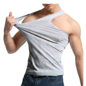Nueva venta superior venta al por mayor de los hombres transpirable Casual Street Wear precio barato camisetas sin mangas para los hombres - Product Image 4