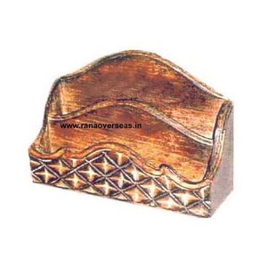 Organizador de oficina de madera de diseño elegante, estante de correo con 2 compartimentos para escritorio, mostrador - Product Image 1