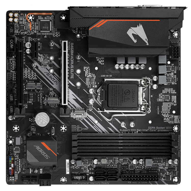 Placa-mãe GIGABYTE B460M AORUS ELITE usada para processadores