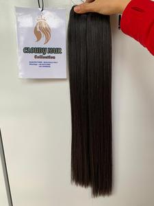 Cabello humano de color natural liso súper doble hueso, cabello vietnamita virgen crudo 100, cabello vietnamita súper doble dibujado - Product Image 4