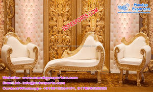 งานแต่งงานสีขาวหรูหราหนังกลับผนังสง่างามอังกฤษแต่งงานหนังตกแต่งเวทีแต่งงานหนัง Tufted แผงเวที - Product Image 3