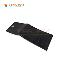 Nouvel Arrivage OEM/ODM TEEJAY ETP-480 Pochette en Raxine Noire Effet Crocodile pour 2 Pinces à Épiler et 1 Ciseaux, Couleur et Logo Personnalisables
