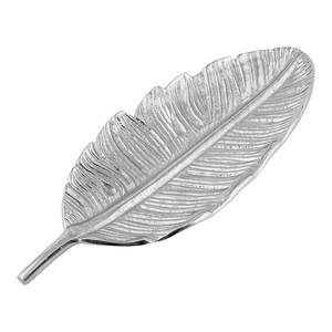 Plat à feuilles en aluminium de qualité supérieure avec argenterie élégante finie pour le service de fruits secs et de desserts de table vente en gros - Product Image 1