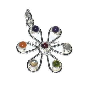 Colgantes de los Siete Chakras para Sanación, Feng Shui, Gemas, Arte Coleccionable, Joyería Tallada y Grabada - Product Image 1