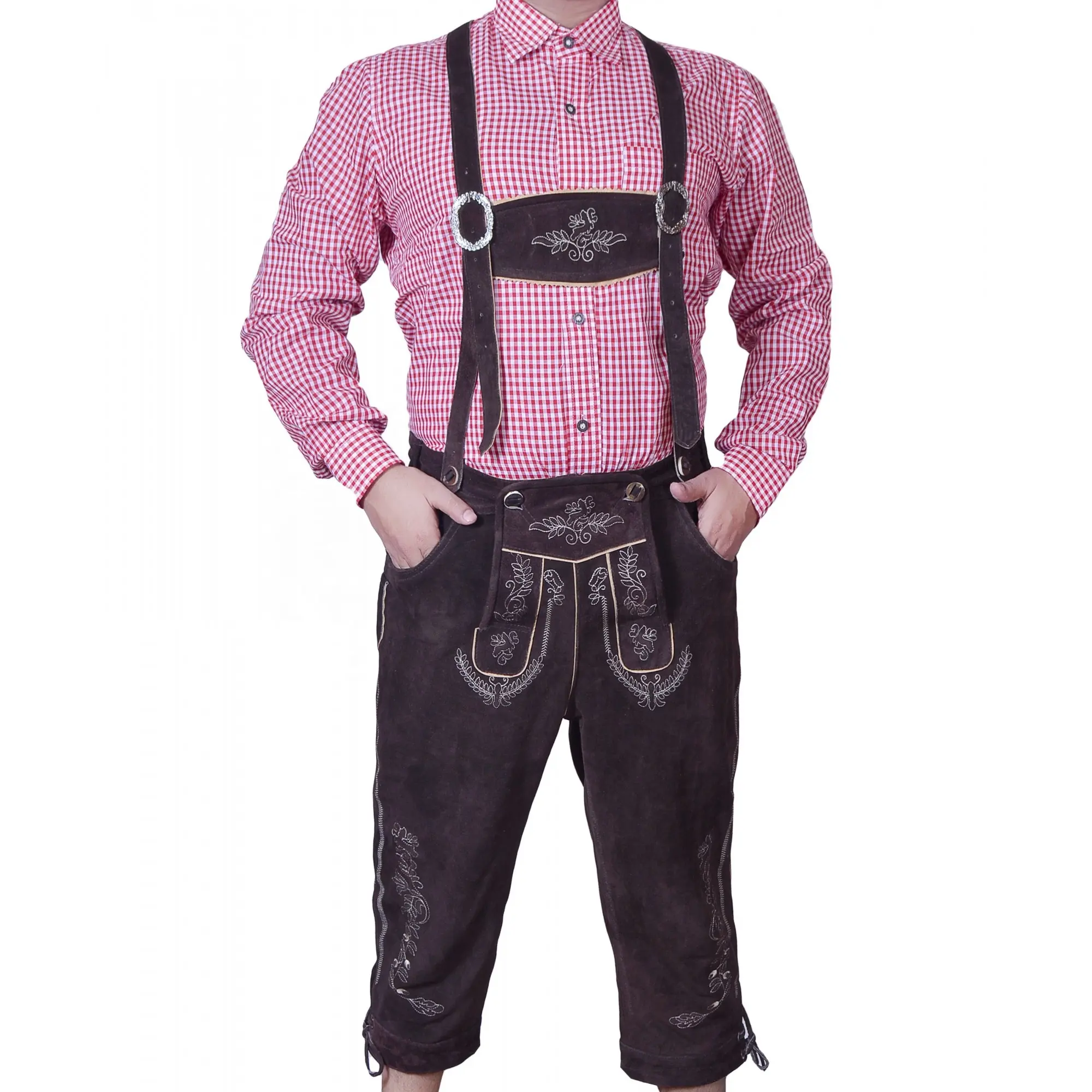 กางเกงทำงานสำหรับเด็กผู้ชาย,กางเกงขาสั้นหนังกวางสไตล์เยอรมันดั้งเดิม Oktoberfest Lederhosen สำหรับงานเลี้ยงเต้นรำดนตรีสำหรับเด็กผู้ชายปี2022