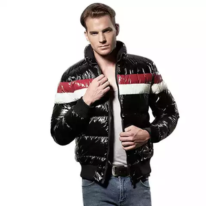 2022 chaqueta de burbujas de poliéster impermeable Unisex logotipo personalizado bordado invierno con capucha Bombardero a prueba de viento cremallera cálida de talla grande - Product Image 1