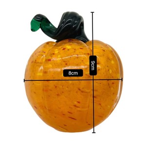 Halloween citrouille décoration en verre - Product Image 5