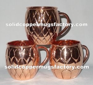 Premium <b>Fancy</b> Modern Luxury Copper Moscow Mule <b>Mug</b> 16 oz Copper <b>Mug</b> for Vodka and Moscow Mule Antique Hammered Moscow Mule <b>Mug</b> - Product Image 4