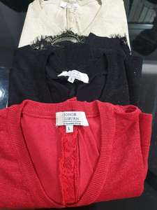 Lot de stock du Bangladesh – Pulls tricotés à col en V pour femmes, manches longues, dernière collection, marque originale - Product Image 2